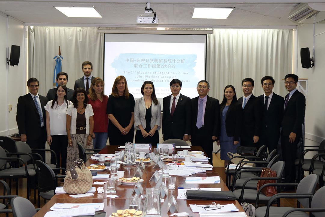 5/12/2016. 2ª reunión del grupo de trabajo conjunto de análisis estadístico del comercio de mercancías entre la República Argentina y la República Popular de China.