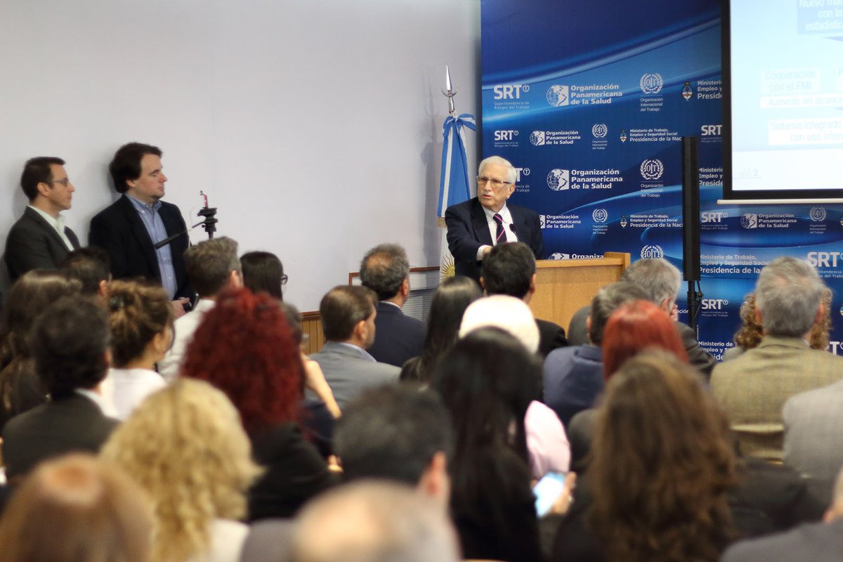 15/9/17. Jorge Todesca en la presentación del Observatorio Argentino de Salud y Seguridad en el Trabajo de la SRT